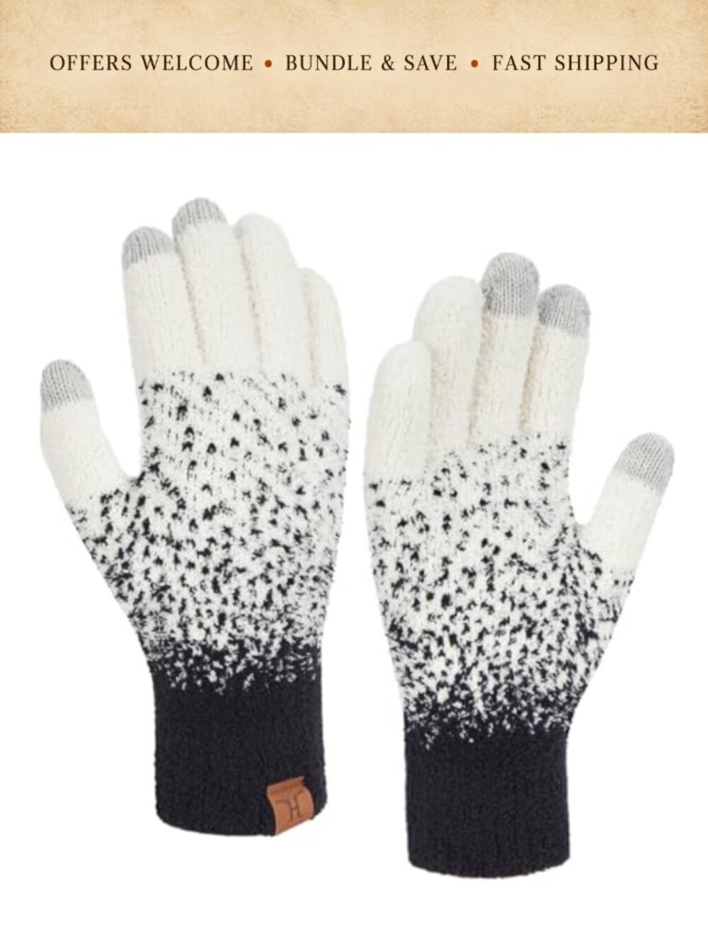 Womens Winter Warm Touchscreen Gloves Cold Weather Knit One Size